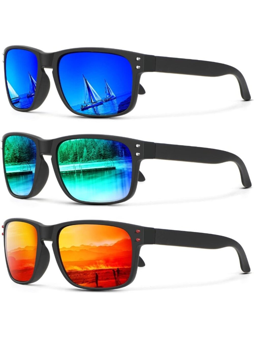 Vintage Polarized Sunglasses for Men & Women - UV Protection for Fishing